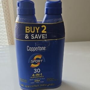 Coppertone Sport Sunscreen Spray Twin Pack - Blue